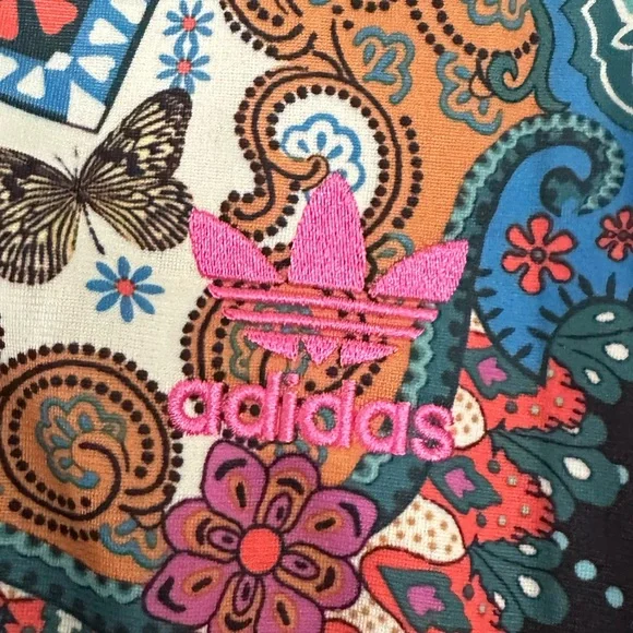 Adidas x Farm Rio NWT Women's Borbomix Multicolor Floral Track Jacket Size M - Picture 5 of 11